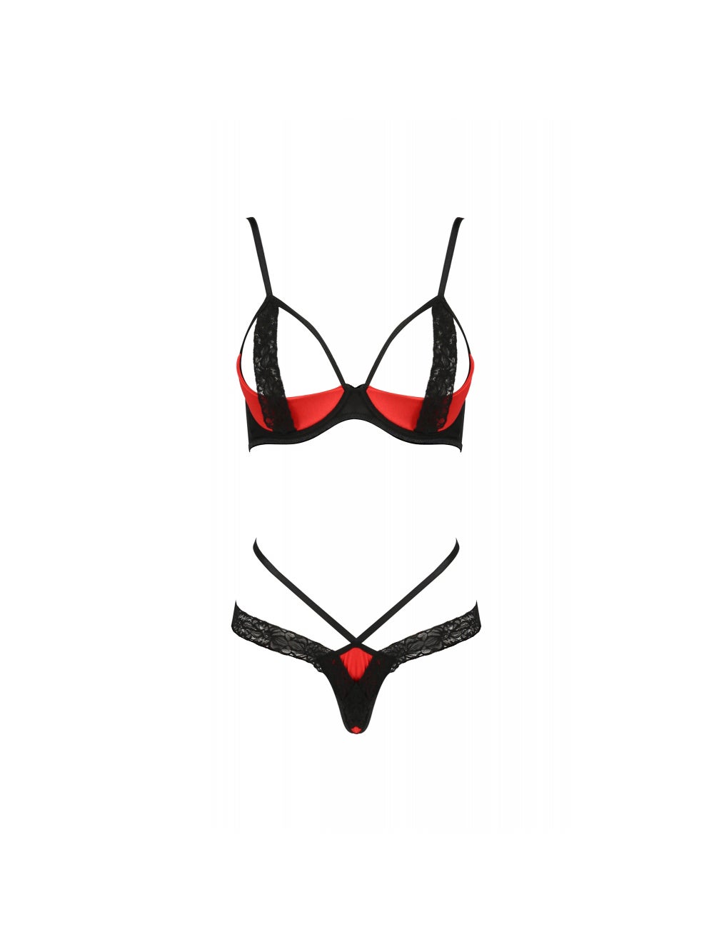 Ensemble 2 Pièces Femmina Devil Collection Rouge & Noir