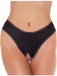 String Ouvert - Talle unique - Noir