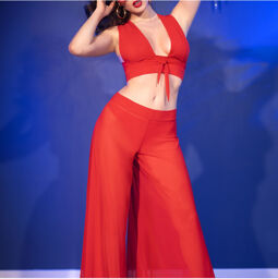 Ensemble 3 pièces CR-4857 rouge Rouge