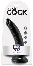 Gode anal à ventouse Noir - 19 cm