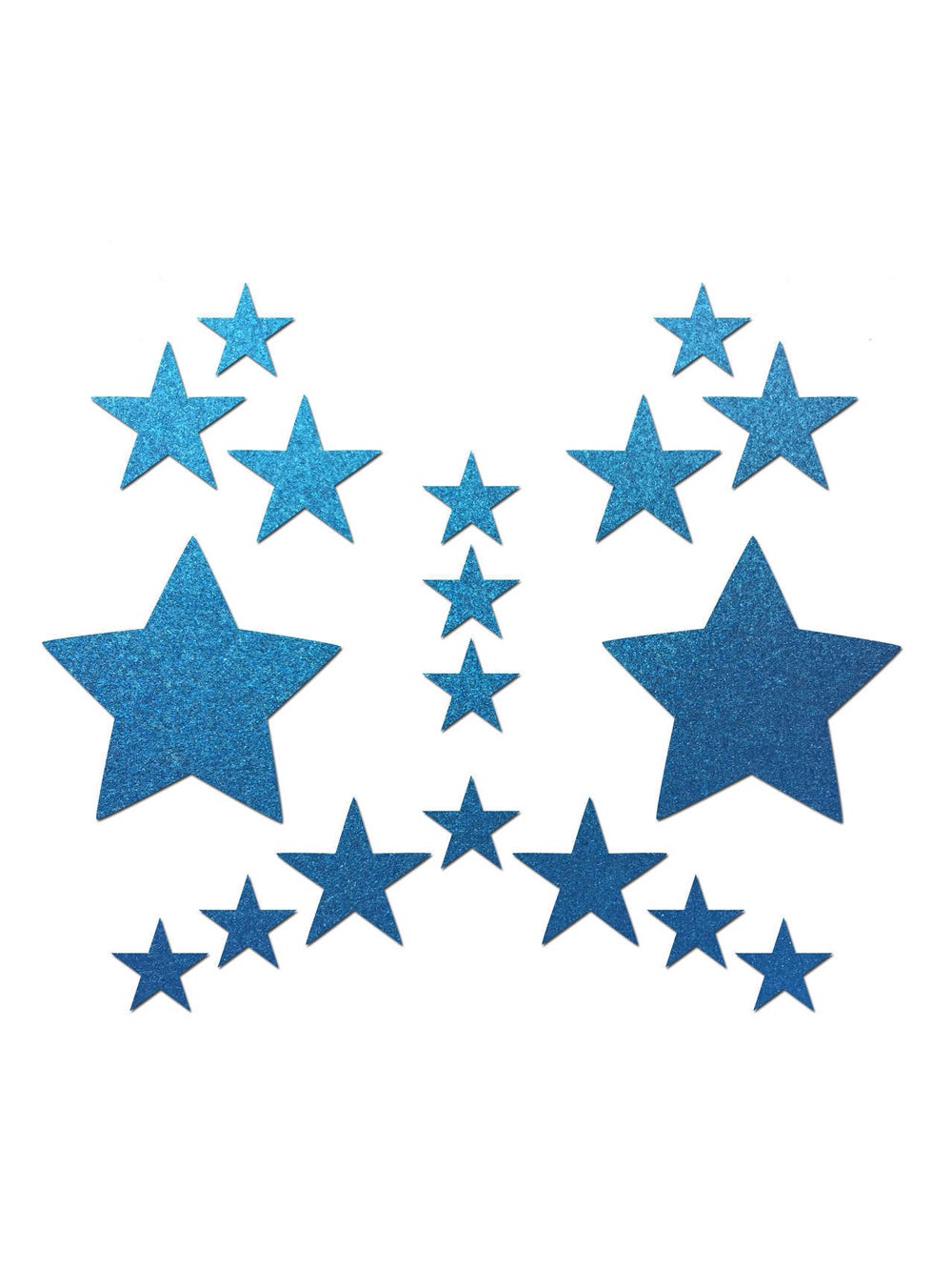 Kit Body Art Réfléchissant Étoile Bleue