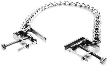 pince carrée mamelons réglables avec chaÎne