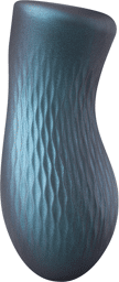 Sili-Cup - Masturbateur Double Sensation - Bleu Métallisé