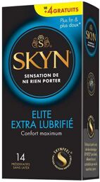 Préservatifs Elite Extra Lubrifié Boîte de 10 + 4 Gratuits