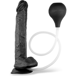 Gode godemichet géant éjaculateur à ventouse gode vaginal ou anal homme ou femme - Noir