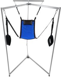 Kit Sling Tissu Rectangle Bleu Armature Grise