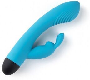 VIBROMASSEUR RECHARGEABLE V6 BLEU RABBIT