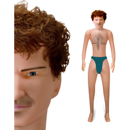 Poupée gonflable homme gros pénis anus Lucas