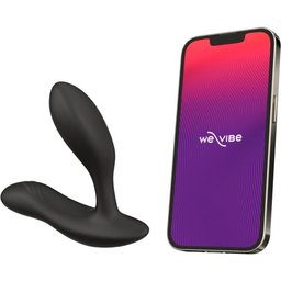 Vector+ Vibromasseur prostatique connecté à une application et avec télécommande - Noir