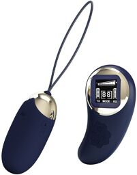 Mina - Oeuf vibrant avec télécommande - Bleu foncé