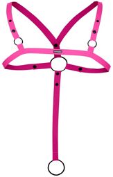 Harnais Croisé C-Ring - Rose