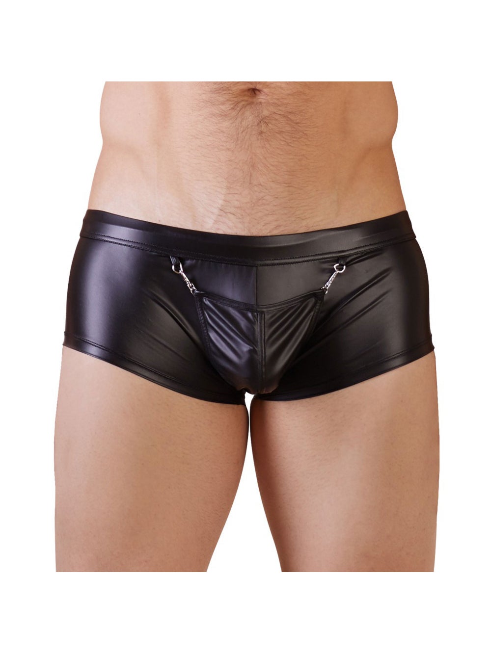 Boxer Pochette Mousquetons Noir