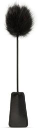 Fouet et chatouilleur moelleux en 1 - Noir