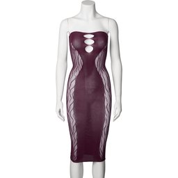 Edda Robe Tube Longue Bordeaux