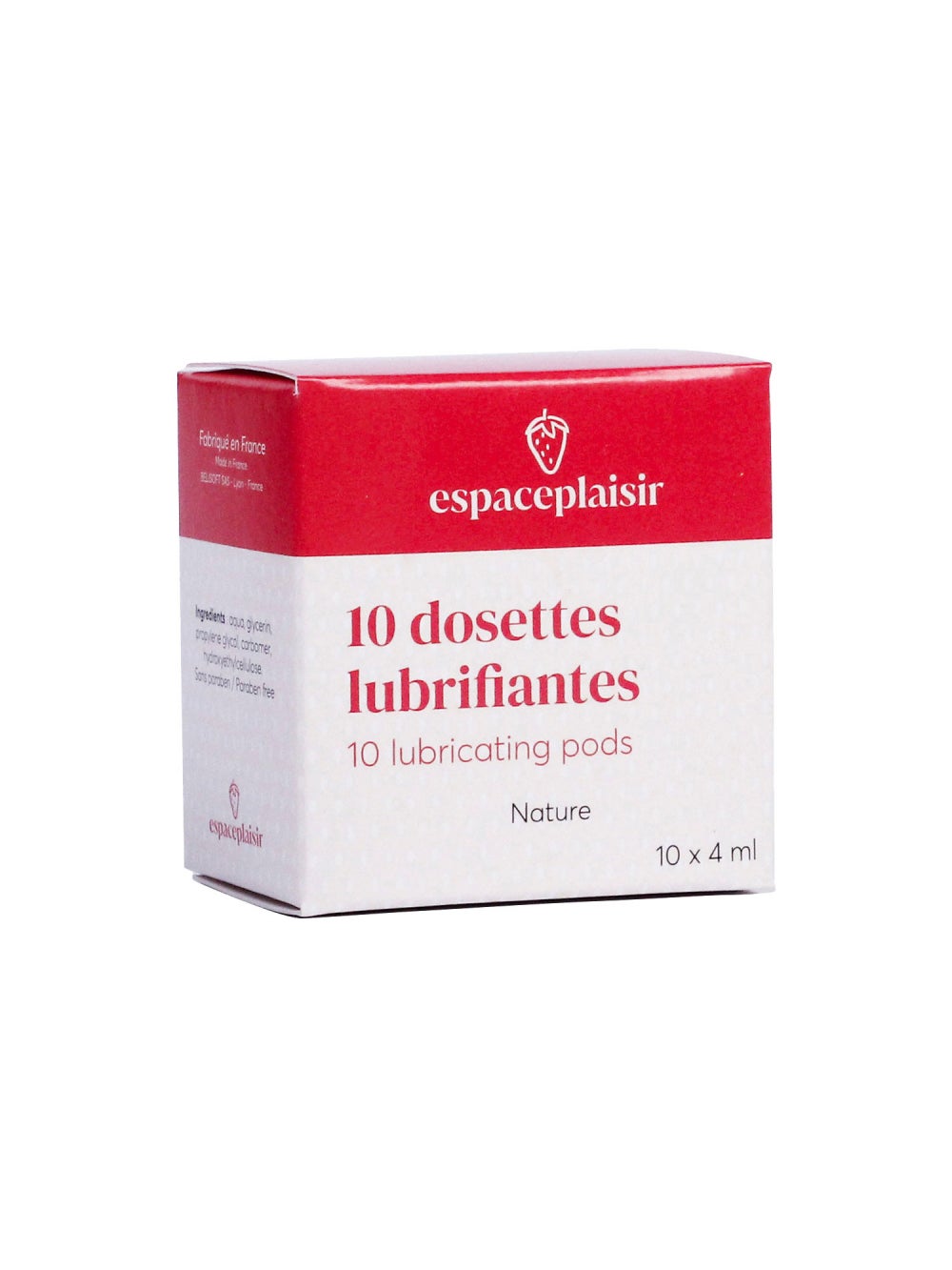 Lubrifiant eau Nature 4 ml x10