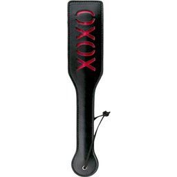 Easytoys Fetish - Tapette à fessée noir en cuir - XOXO