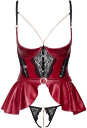 Corset ouvert Bordeaux
