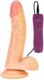 Vibromasseur Ventouse Télécommandé Réaliste Enzo Beige