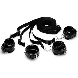 - Kit de Contrainte de Lit Menottes de Lit - Noir