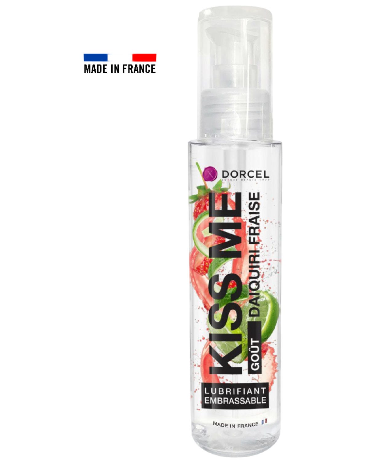 Lubrifiant embrassable goût Daïquiri fraise - Kiss Me
