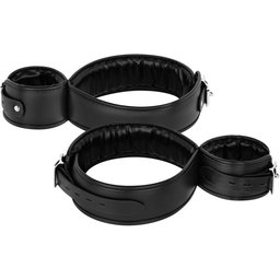 - Bondage Cuisses et Poignets - Noir