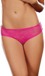 Tanga ouvert rose dentelle avec noeud sur les fesses - DG1300HPK Rose