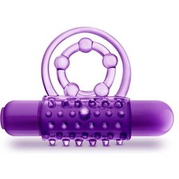 - Play With Me The Player Anneau Double Vibrant avec Sangle Scrotale