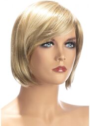 perruque cheveux moyen berangere aux mÈches blonds