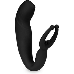 Vibromasseur vibro homme gode anal Stimulateur de prostate et testicules vibrant Demon - Noir