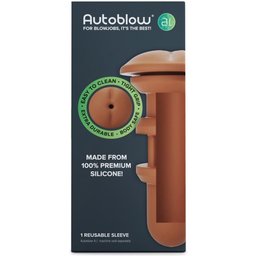 - A.I. Gaine en silicone en forme d'anus - Marron