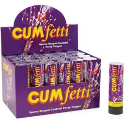 Canon à Confettis Cumfetti avec Confettis en Forme de Spermatozoïdes