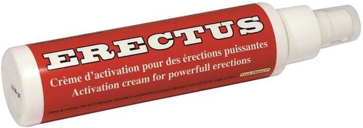 Cràme d'à‰rection Erectus 100 ml Rouge