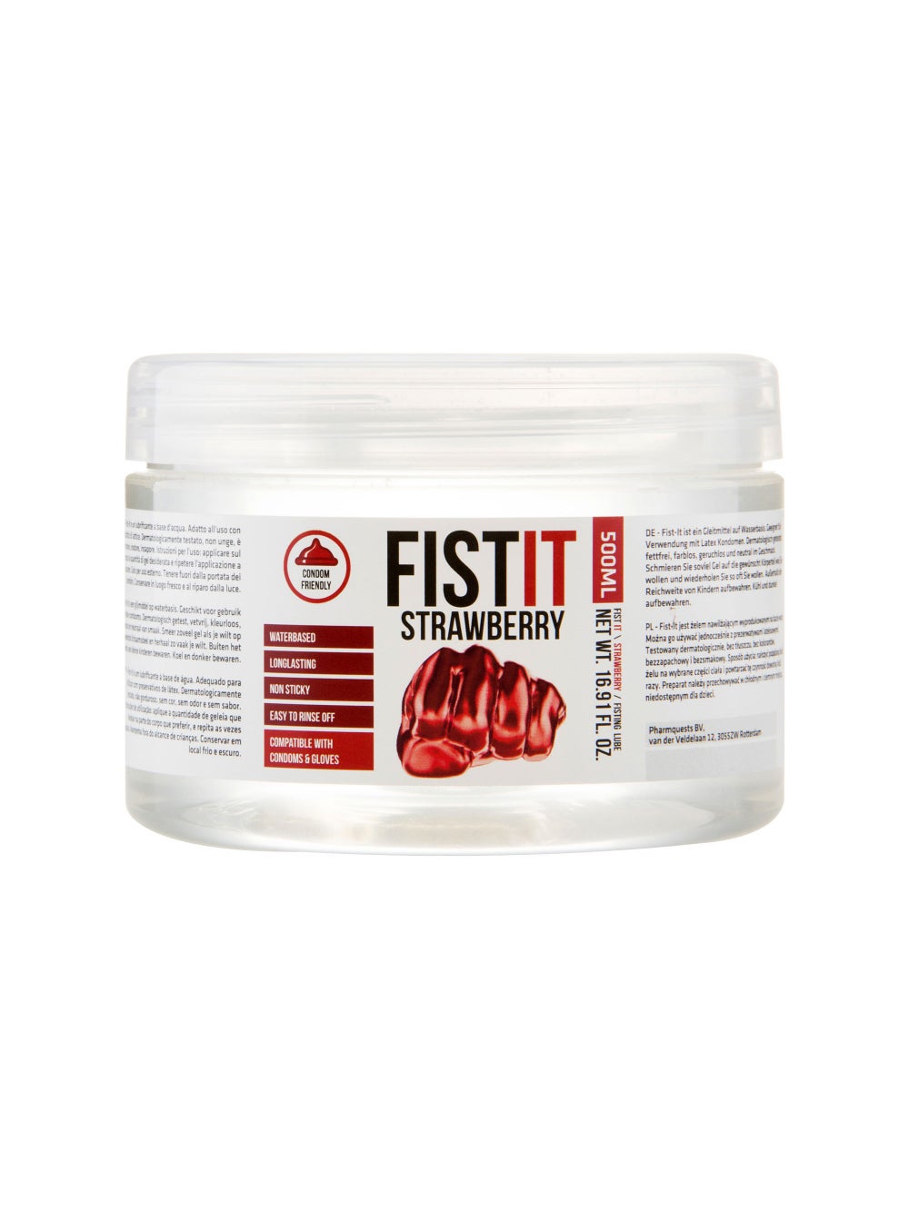 Lubrifiant Fisting Parfum Fraise Pot de 500 ml
