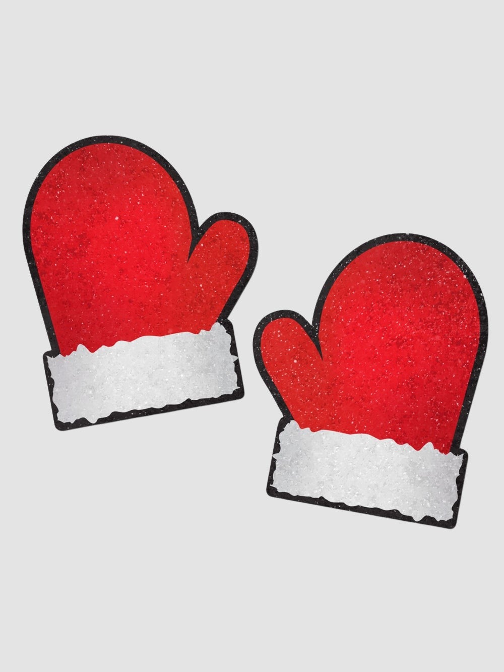 Caches-Tétons Moufle Père Noël