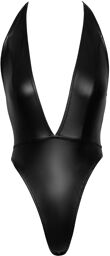 Body sexy string mat Noir