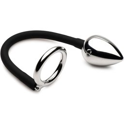 Master Series - Tug + Plug Anneau pour Pénis et Testicules avec Plug Anal - Noi