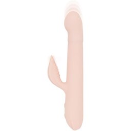 - Vibromasseur Poussant - Silicone Doux - Rose
