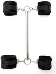 Barre d'écartement 4 menottes noir