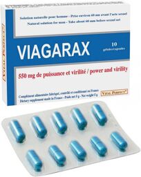 Gélules Aphrodisiaques Viagarax x10 Bleu