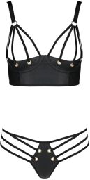 Malwia bikini 2 pièces set black Noir