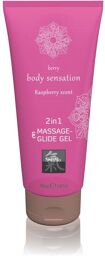 Gel de massage et de glisse 2 en 1 - Framboise