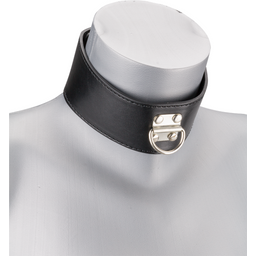 Collier cuir BDSM et laisse chaine avec cadenas