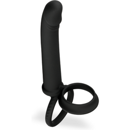 Double anneau cockring avec plug pour double pénétration Twilight
