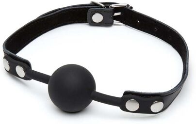 Bâillon Boule Silicone Medium Noir