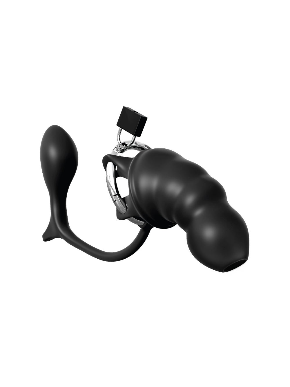 Cage de chasteté et plug anal Ass-Gasm Cock Blocker