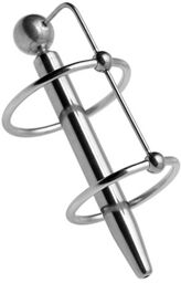 Plug d'urètre percé Longy 8cm - Diamètre 5.5 à 8mm