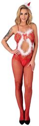 Combinaison Résille Màre Noà«l Magali Christmas Rouge