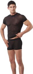 T-shirt noir transparent Noir