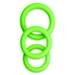 Lot 3 Cockrings Glow in the Dark