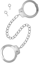 Menottes pour chevilles en métal Argent